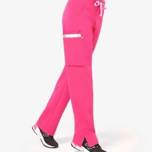 FIGS limited edition HOT PINK Kade Scrub Pants Medium